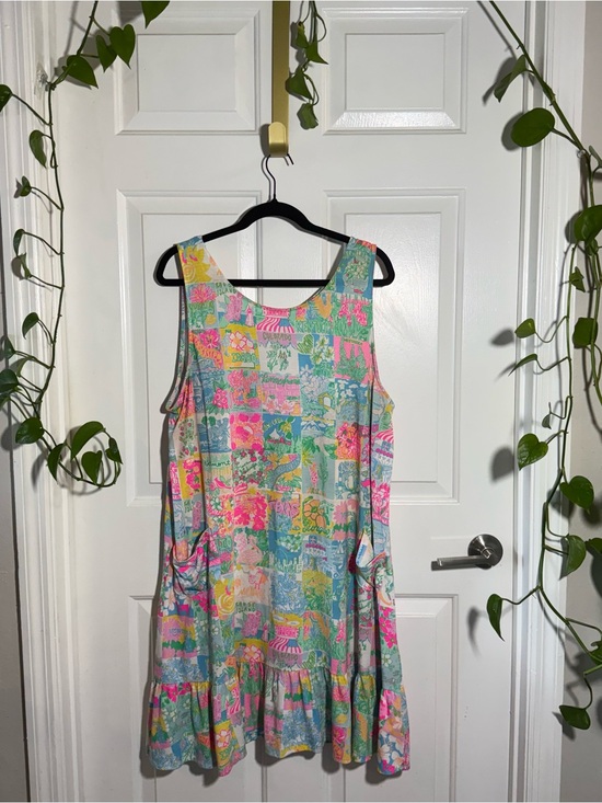 Lilly Pulitzer Dresses & Skirts - Lilly Pulitzer XXL Colorful Patchwork Floral Sundress